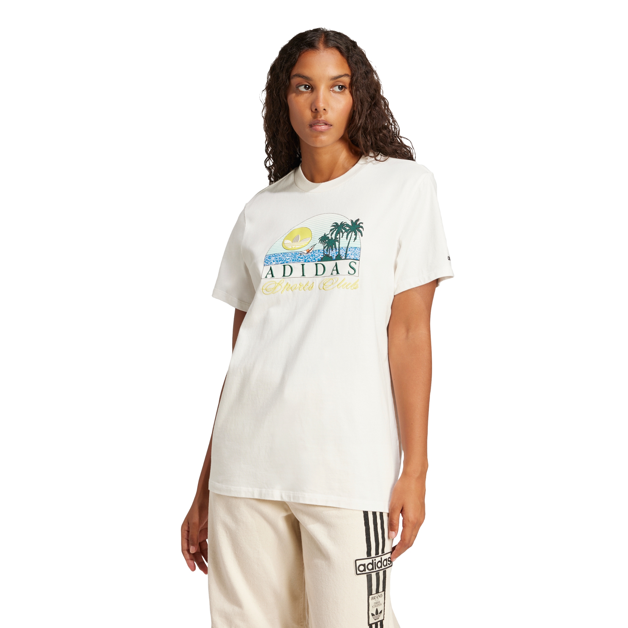 ★adidas originals★TREFOIL SERIES LOOSE TEE★追跡可 adidas Trefoil Series Island Club Loose Tee Women's T-Shirts