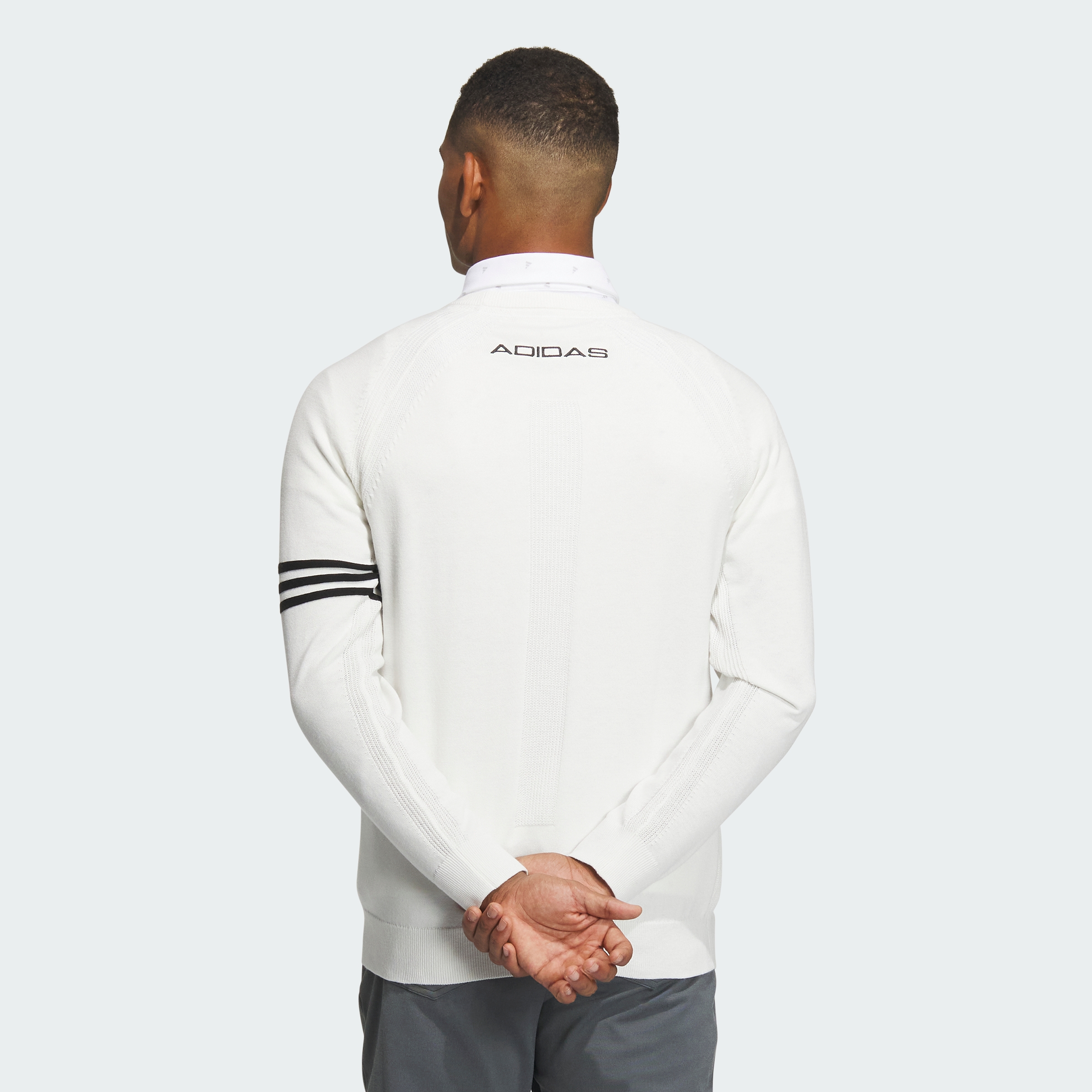 아디다스 골프(ADIDAS GOLF) 3-스트라이프 롱 슬리브 풀오버 스웨터 IN9049 - 사이즈 & 후기 | 무신사