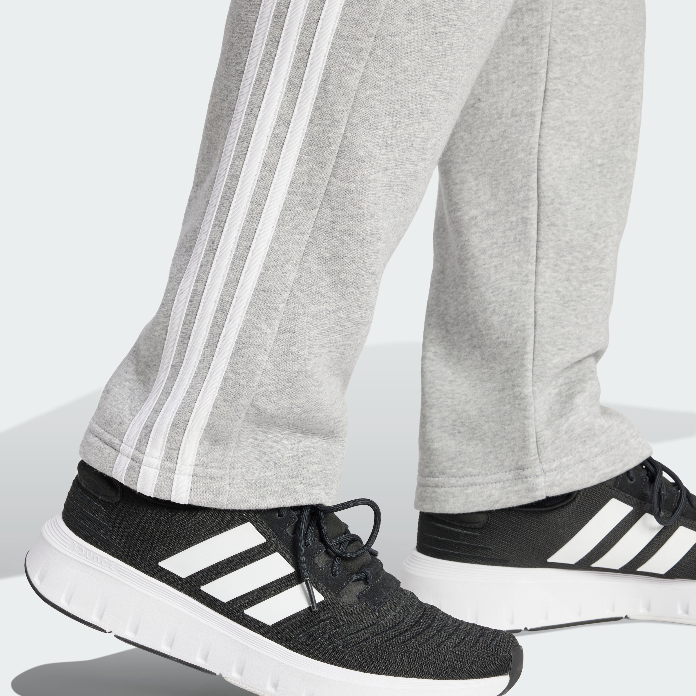 adidas Sportswear AU Men Lifestyle Essentials 3-Stripes Open Hem Fleece Pants - Picture 8 of 9