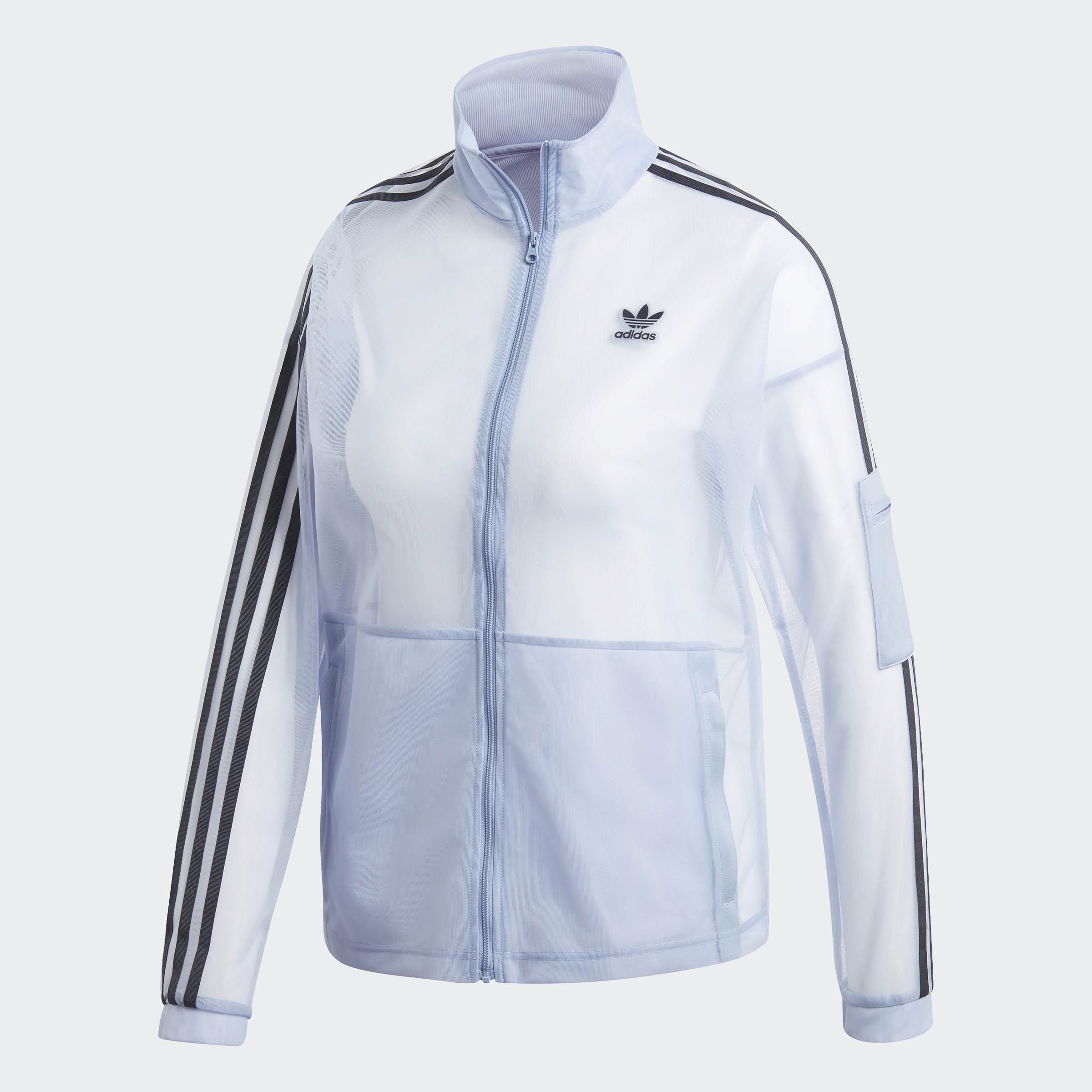 adidas mesh zip up track top