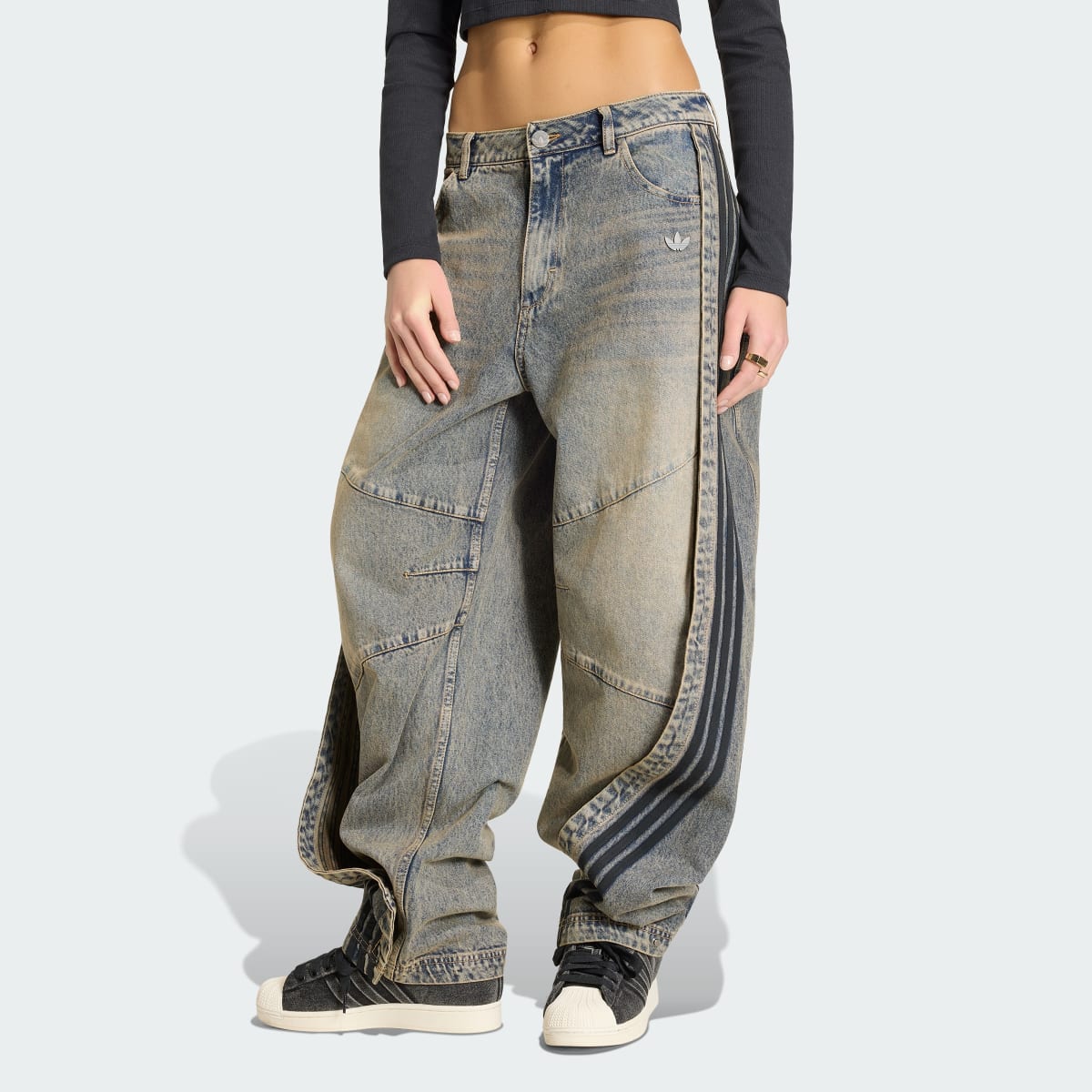 Джинси ADILENIUM 5.0 BANANA OVERLAY Originals KY5189 — adidas Україна