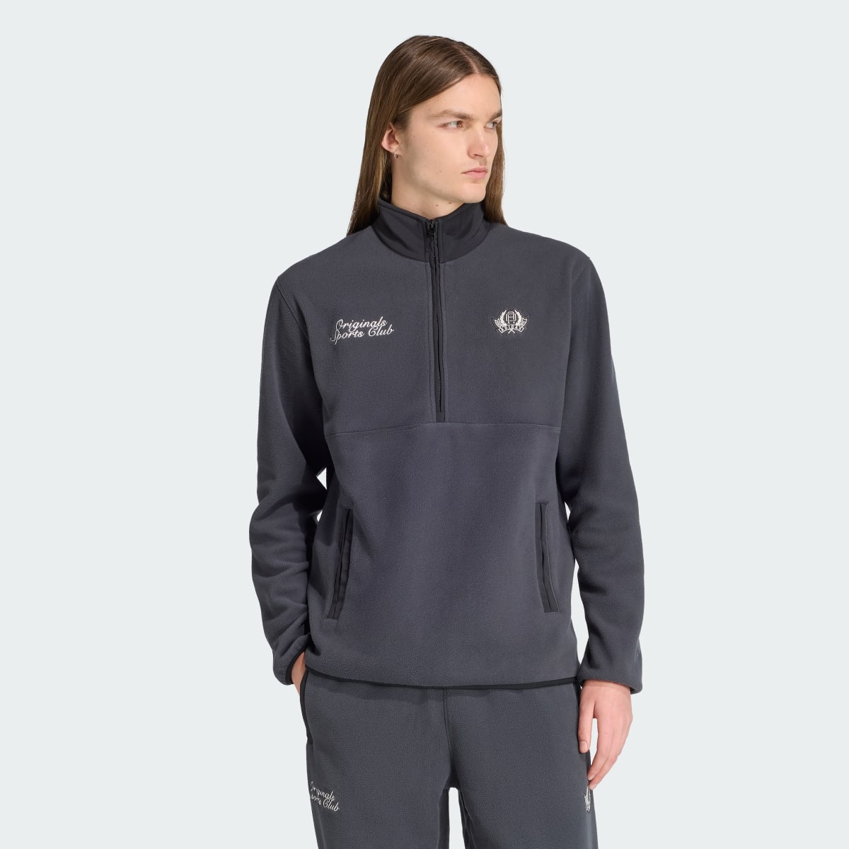 Спортивна кофта Regular Polar Fleece Quarter-Zip Originals JX8191