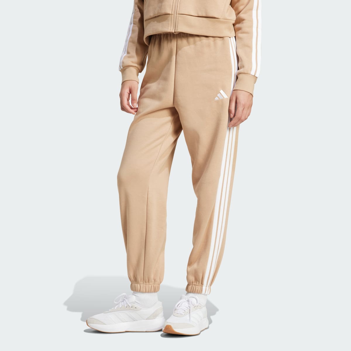 Джогери Essentials 3-Stripes Fleece Loose-Fit Sportswear JX7699
