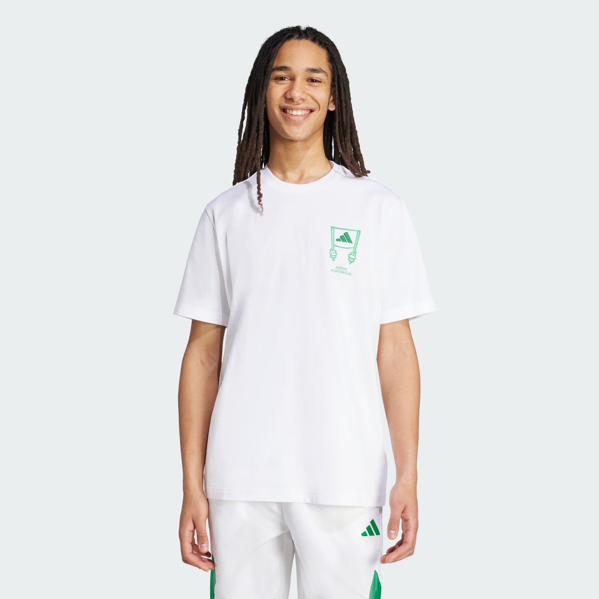 Футболка Stadium Crowd Loose Graphic Sportswear JX7475 — adidas