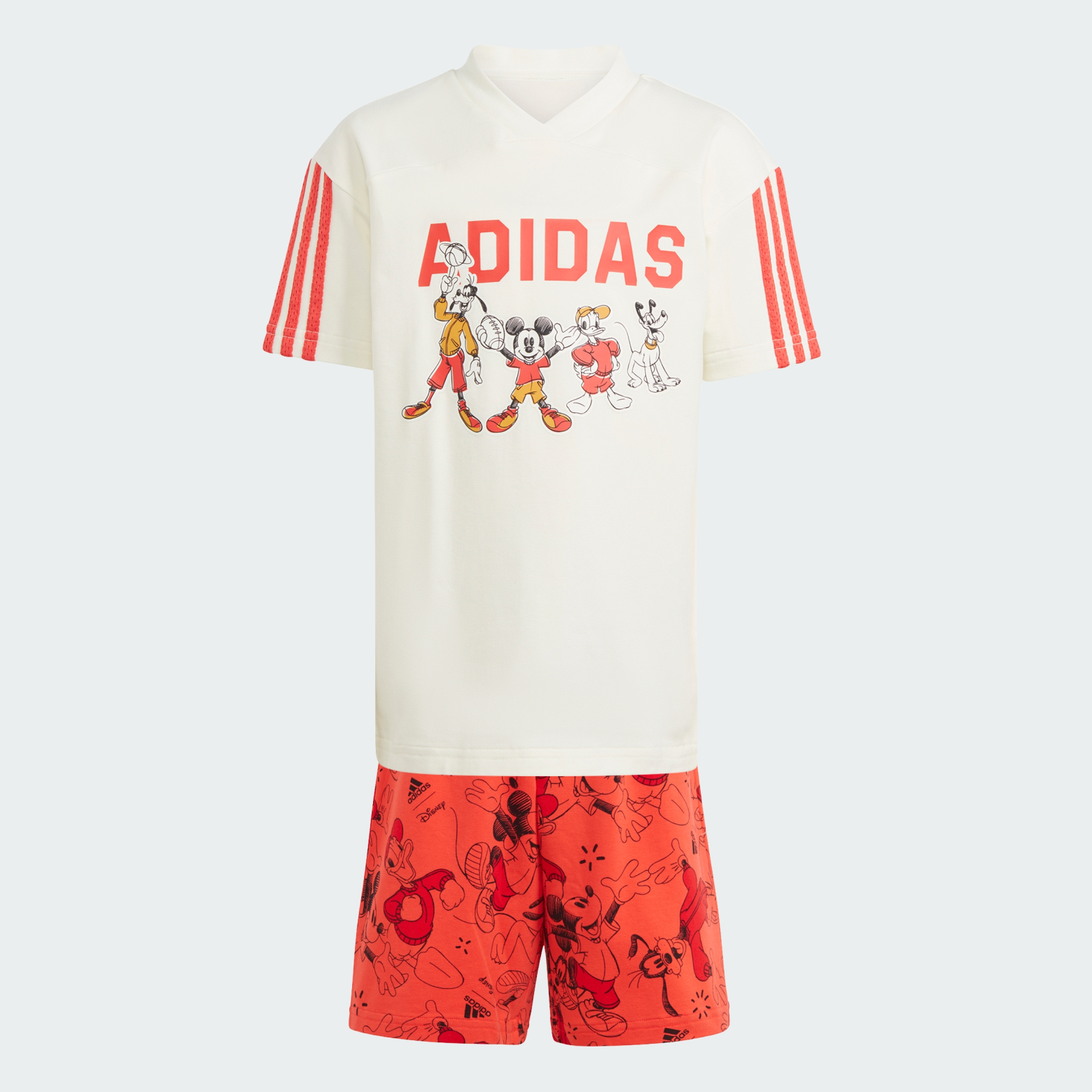 Жинақ: adidas x Disney Mickey Mouse футболкасы және қысқа шалбары Sportswear IN7279 1
