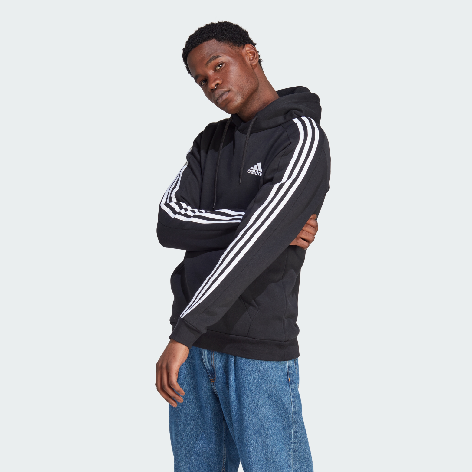 Худи Essentials Fleece 3-Stripes Sportswear IB4028 1