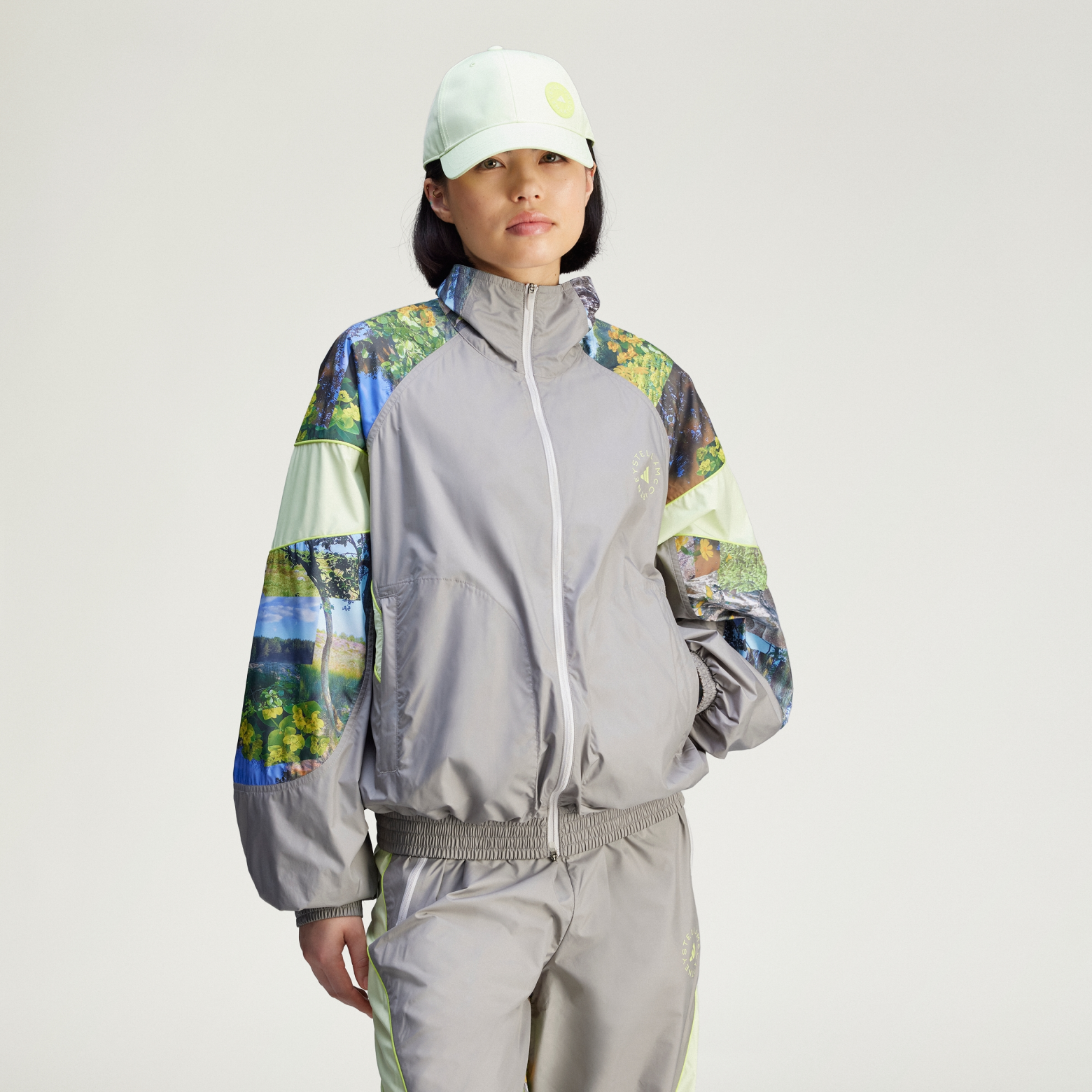 adidas by Stella McCartney Earth Collage Woven спорттық кофтасы adidas by Stella McCartney JG5793 1
