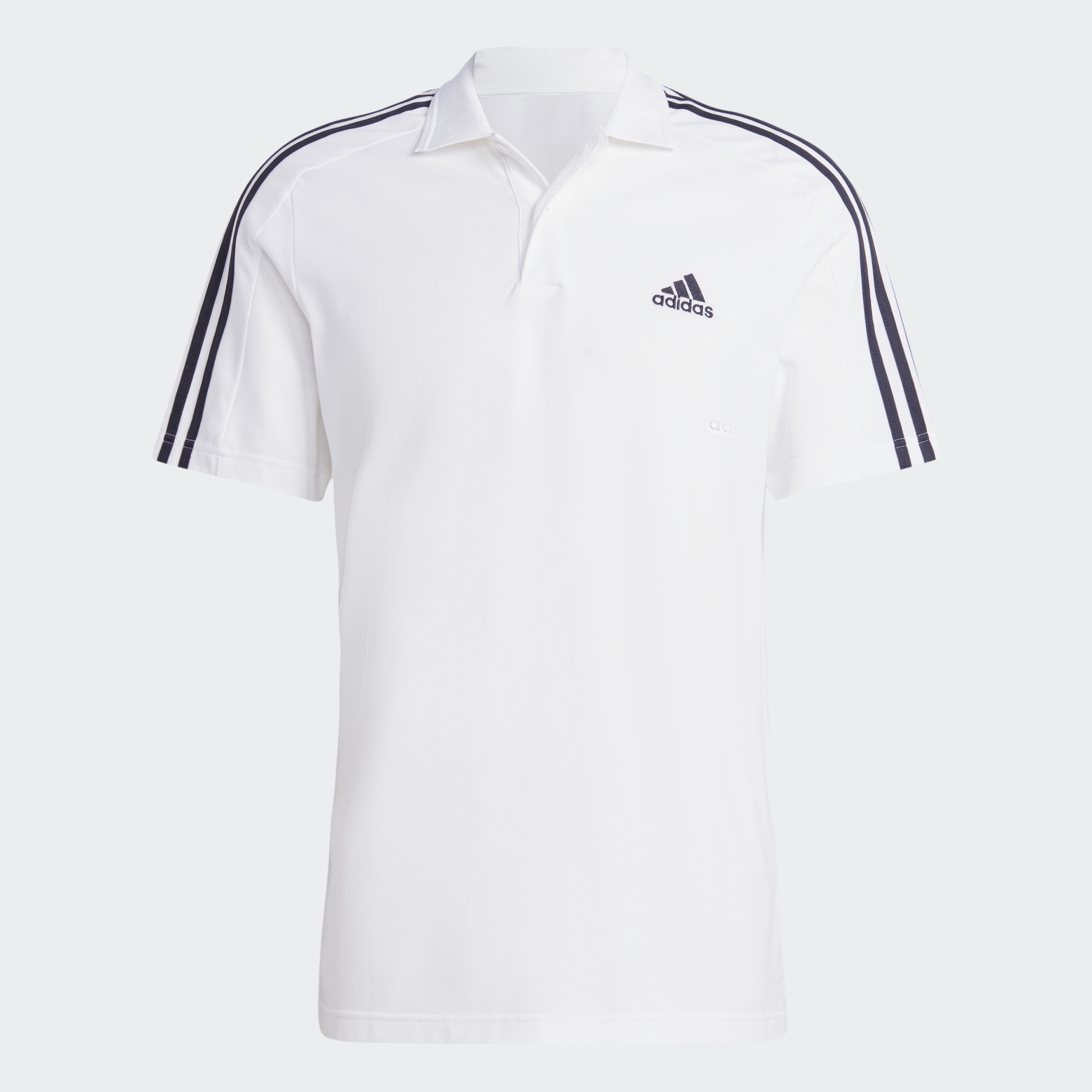 Essentials Piqué Embroidered Small Logo 3-Stripes поло-футболкасы Sportswear IC9312 1