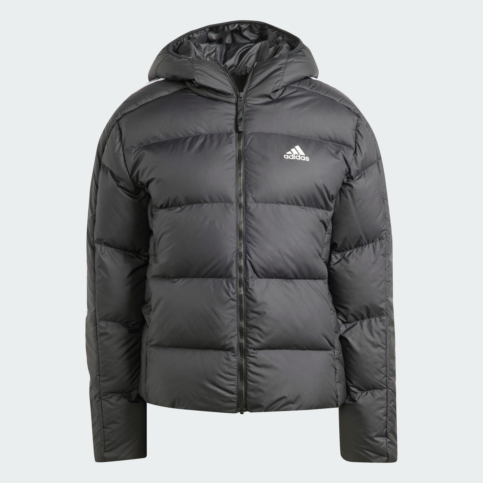 Пуховик Essentials 3-Stripes Mid Down Hooded Sportswear HZ8483 1