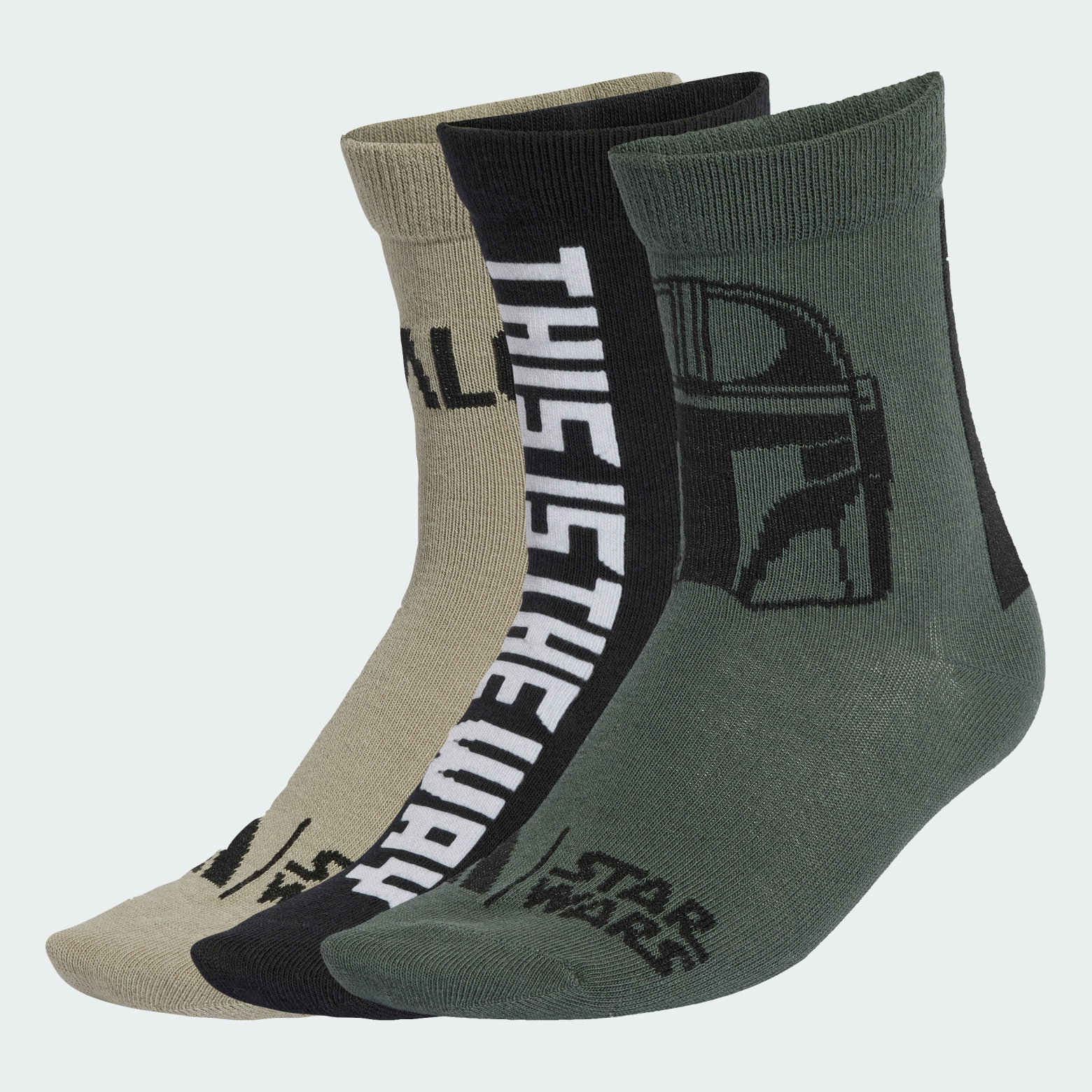 Star Wars Mandalorian Kids үш жұп шұлығы Performance JC6676 1