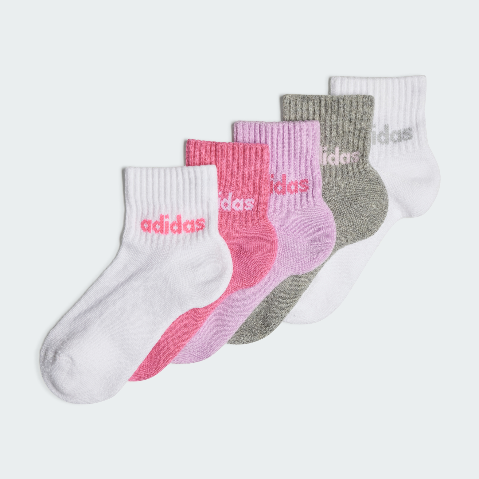 Linear Ankle Socks Kids бес жұп шұлығы Performance IR8229 1