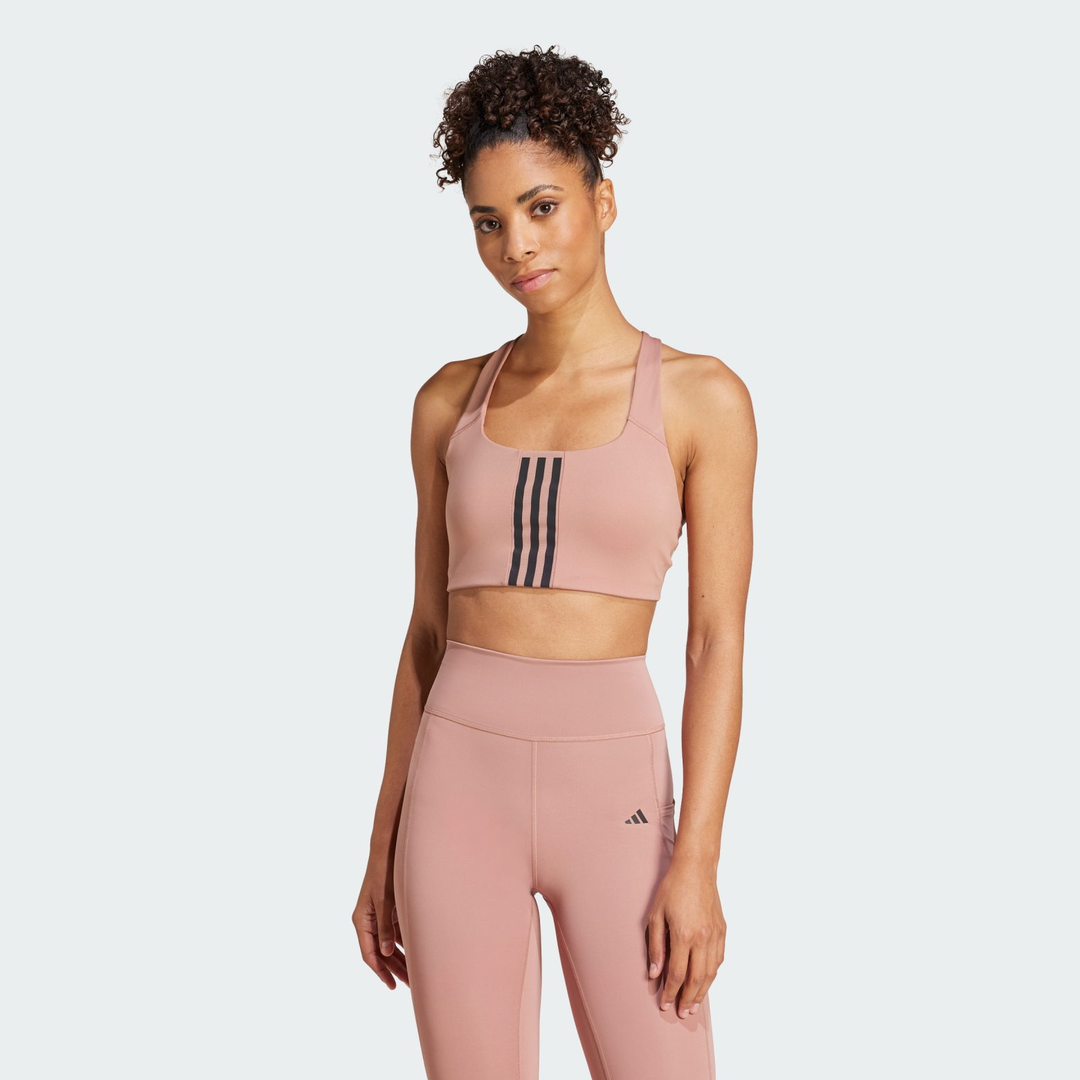 Спортивное бра Powerimpact Training Medium-Support 3-Stripes Performance JI7989 1