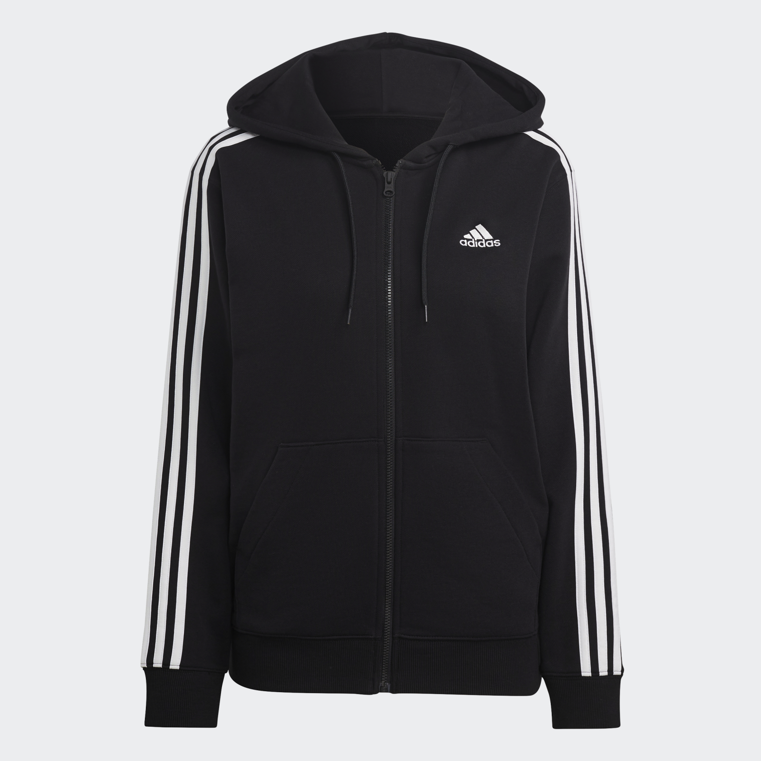 Худи Essentials 3-Stripes French Terry Regular Full-Zip Sportswear IC8769 1