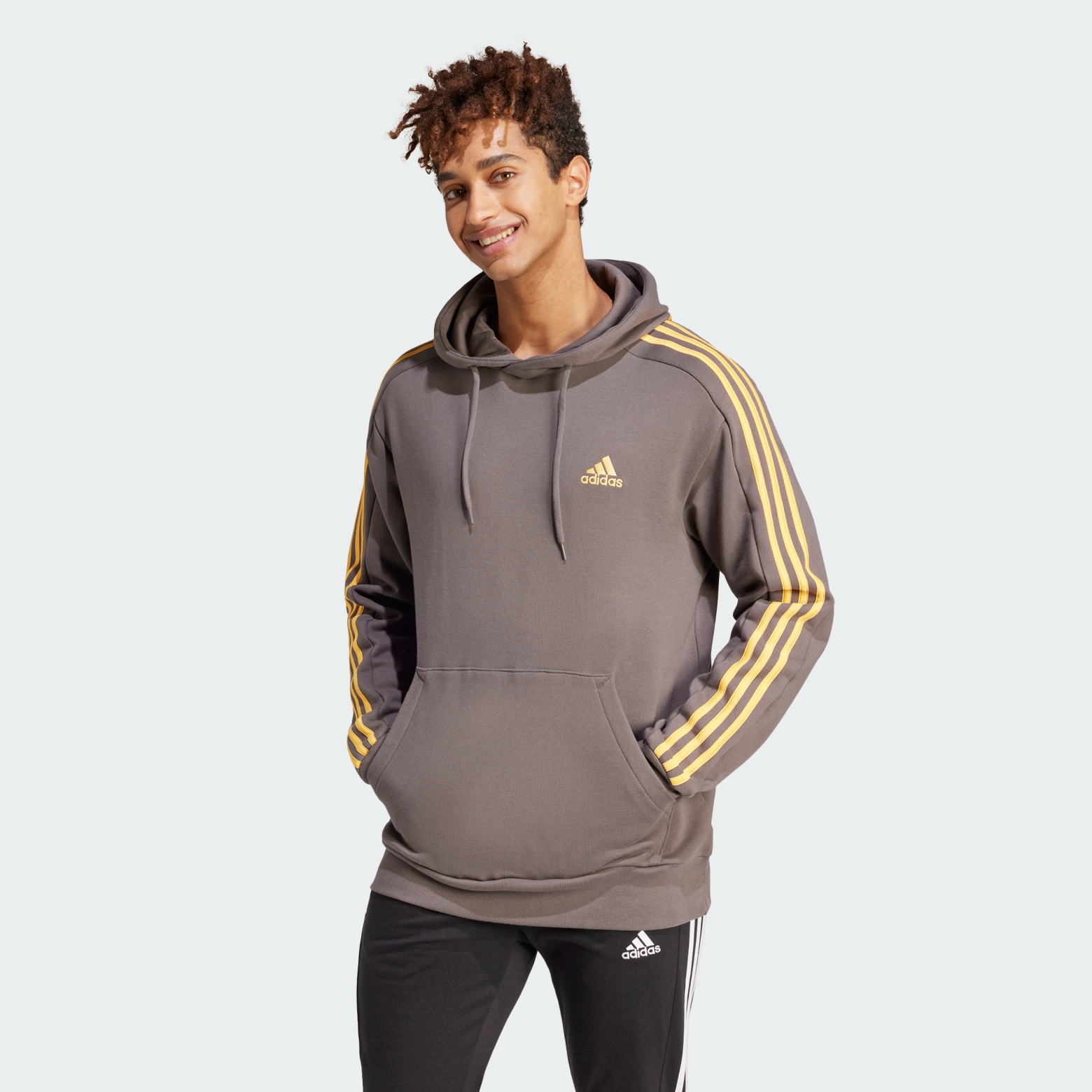 Худи Essentials French Terry 3-Stripes Sportswear IS1374 1