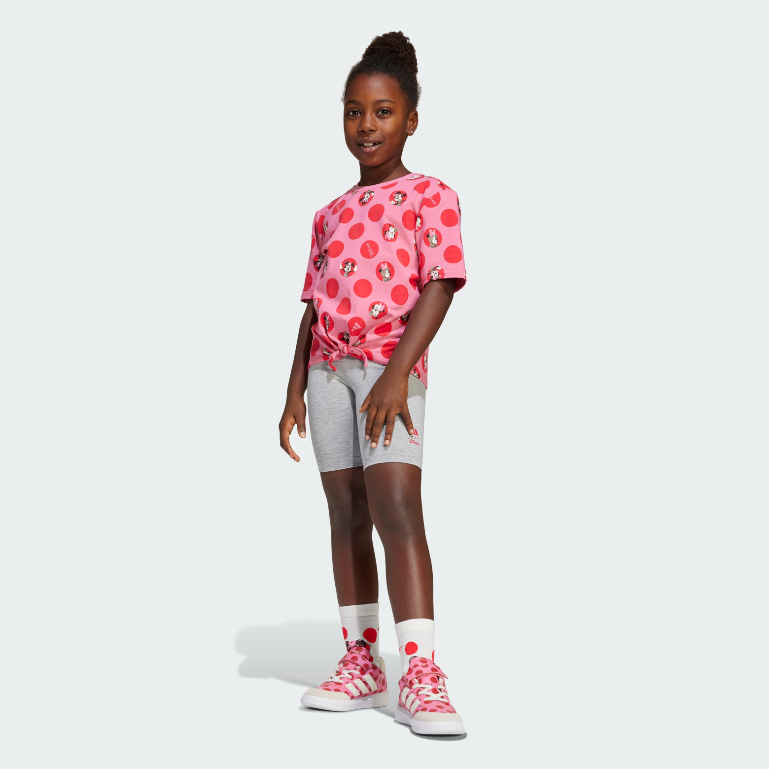 Комплект: футболка и шорты adidas x Disney Minnie Mouse Kids Sportswear JF3646 1