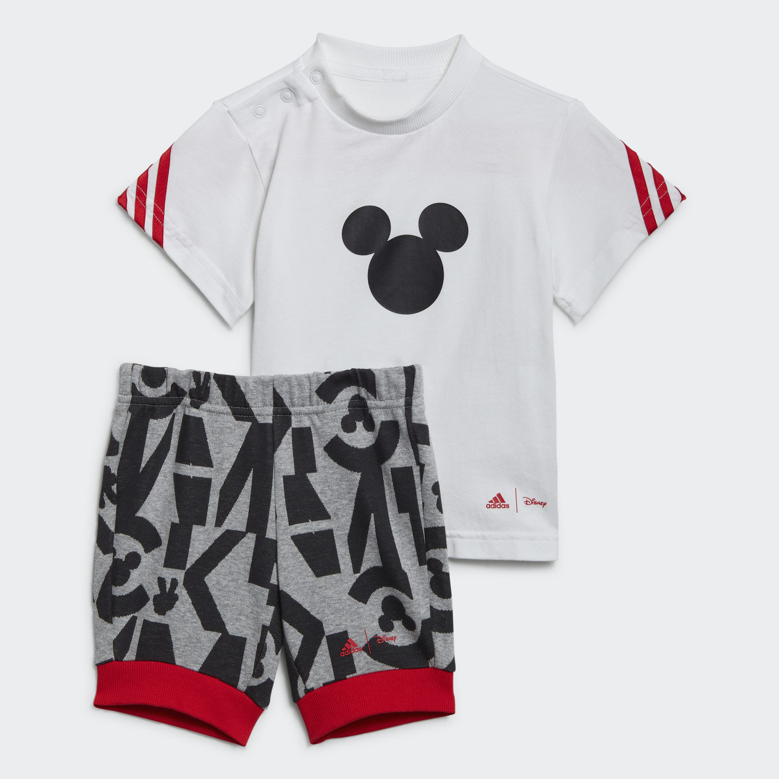 Жинақ: adidas x Disney Mickey Mouse футболкасы және қысқа шалбары Performance HA6590 1