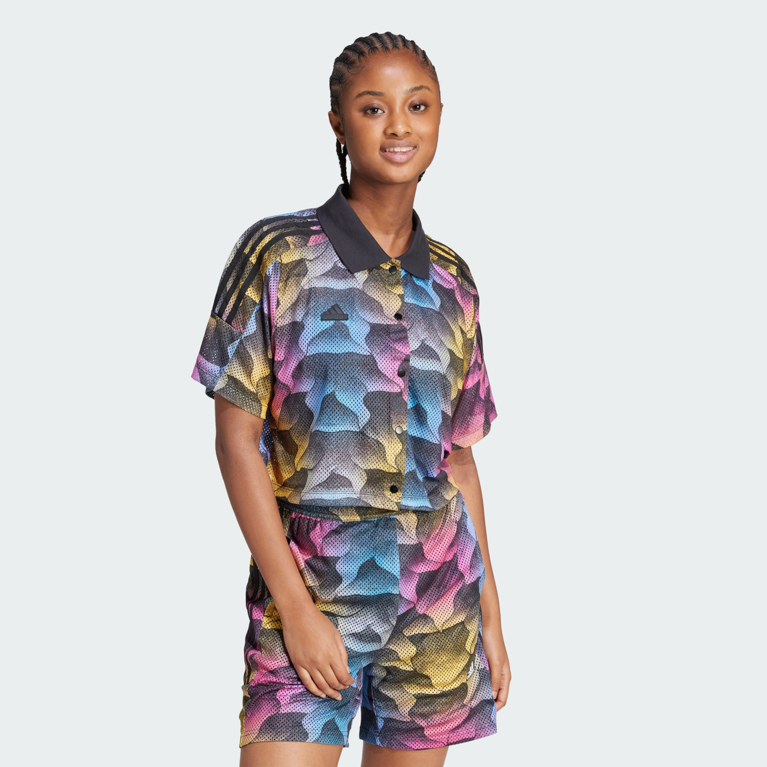 Рубашка Tiro Print Mesh Summer Sportswear IQ4815 1