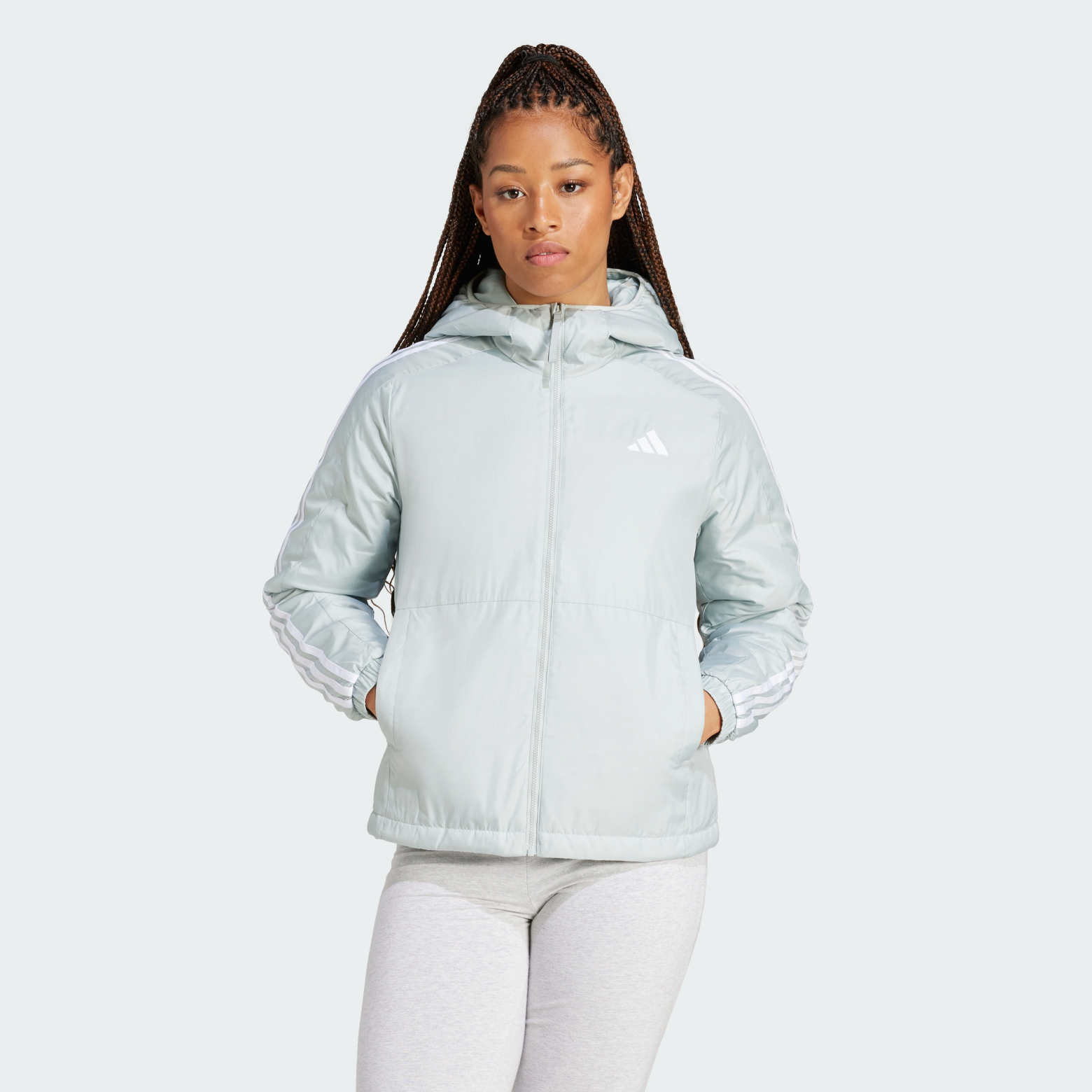Essentials 3-Stripes Insulation Hooded күрткесі Sportswear JD1026 1
