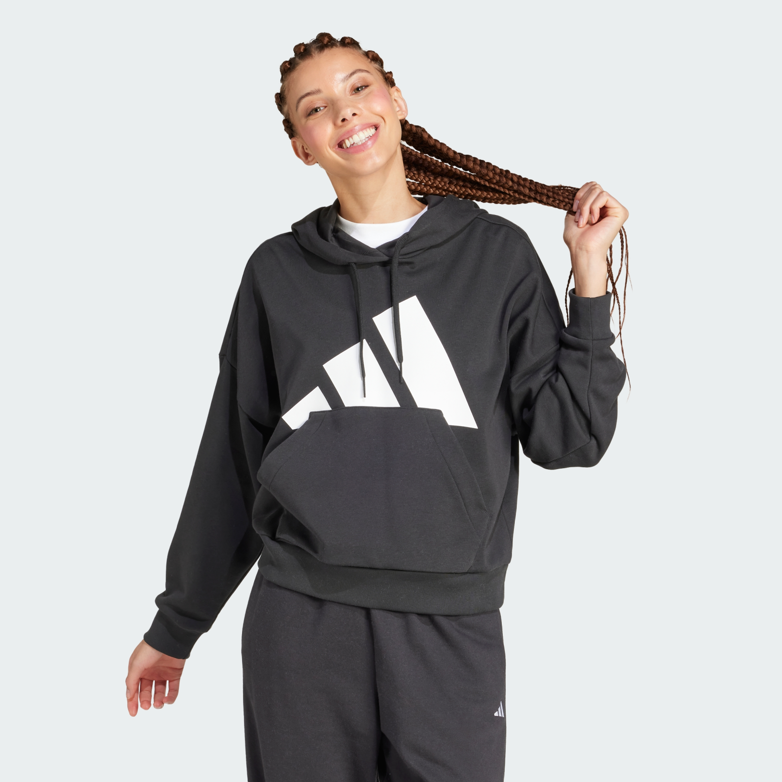 Худи Essentials Big Logo French Terry Loose Sportswear JN1845 1