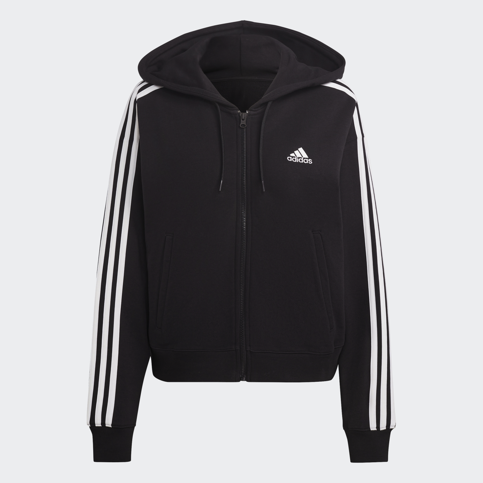 Худи на молнии Essentials 3-Stripes Sportswear IC8781 1