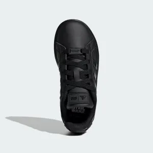 Adidas grand court all black best sale