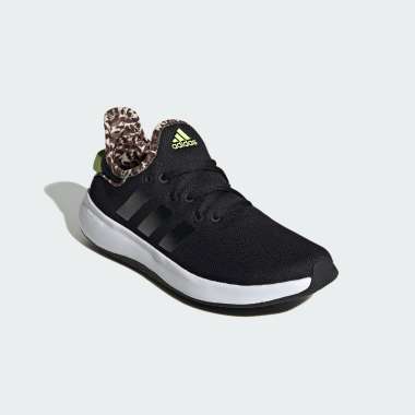 Adidas cloudfoam pure black and white best sale