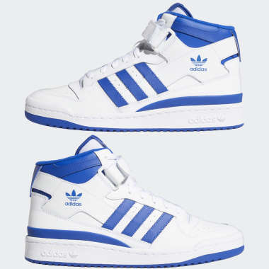 Adidas forum mid white red blue best sale