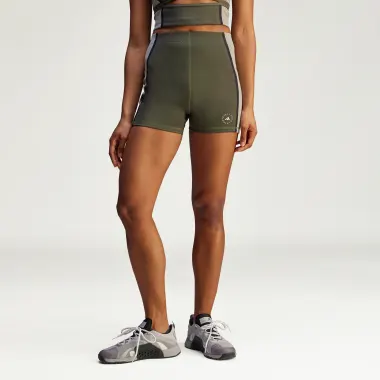 Қысқа шалбарлар adidas by Stella McCartney, түсі: сұр 2