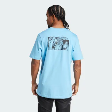 Мужские синие футболки c коротким рукавом 57