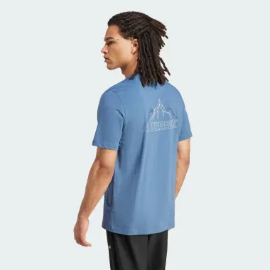 Мужские синие футболки c коротким рукавом 166