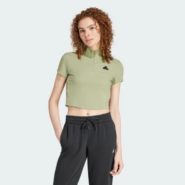 Футболка с коротким рукавом, цвет: зеленый, крой / посадка: Прямой 787