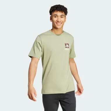 Футболка с коротким рукавом, цвет: зеленый, крой / посадка: Прямой 548