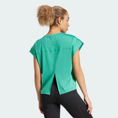 Футболка с коротким рукавом, цвет: зеленый, крой / посадка: Прямой 784