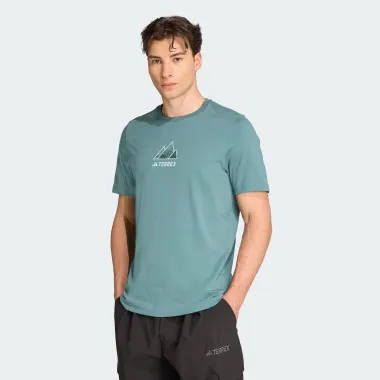 Футболка с коротким рукавом, цвет: зеленый, крой / посадка: Прямой 586