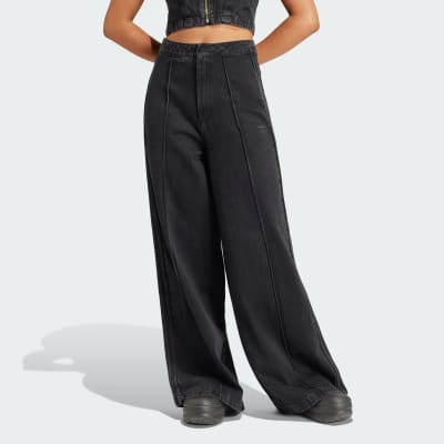 【adidas】★24SS★Fashion Montreal denim jeans adidas Originals FASHION MONTREAL - Wide Leg - medium black