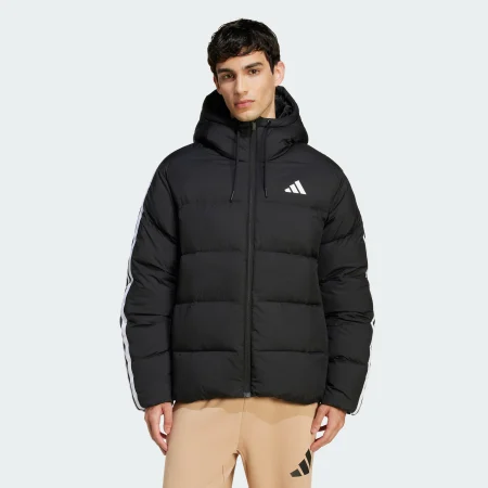 Пуховик Essentials Climawarm 3-Stripes Puffer Hooded Sportswear JM4165 1