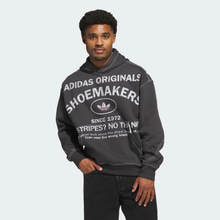 トップス kise Кофта adidas Originals Oversize Crew колір коричневий з аплікацією