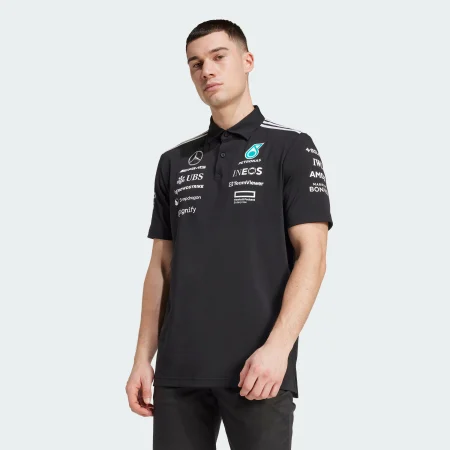 Футболка-поло Mercedes - AMG Petronas Formula One Team Black Performance JW5391 1