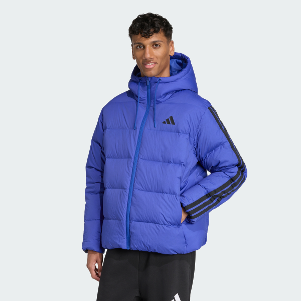 Пуховик Essentials Climawarm 3-Stripes Puffer Hooded Sportswear
