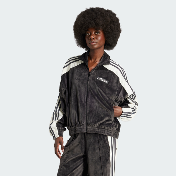  ジャージ ブラック S IW5581 Спортивна кофта Adibreak Velour Originals IW5581 — adidas Україна