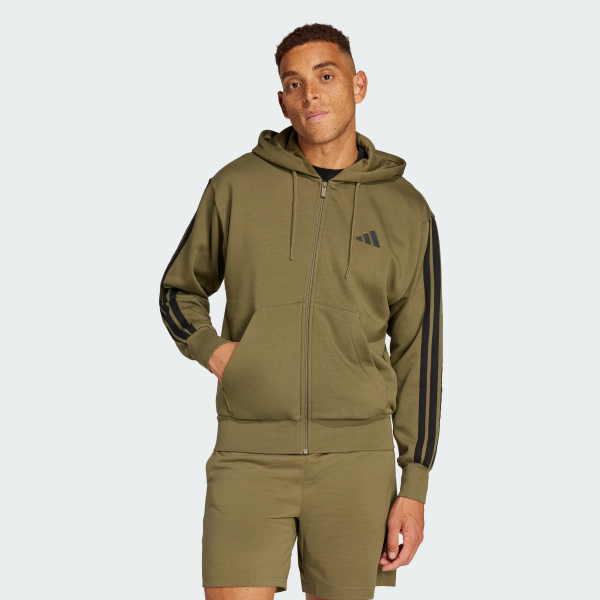 Толстовка Essentials 3-Stripes Fleece Sportswear JD1864 1