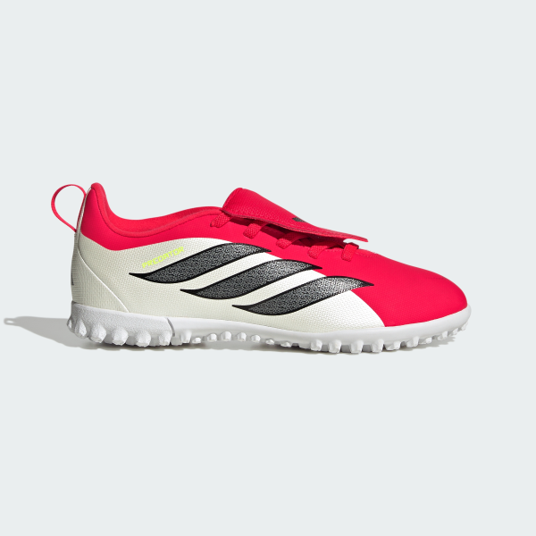 adidas Predator レッド シューズ Сороконіжки PREDATOR CLUB Fold-Over Tongue Elastic Laces Turf Kids