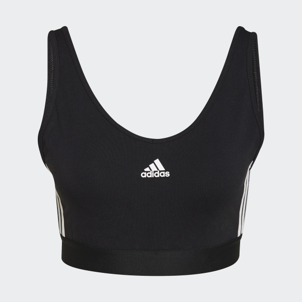 Кроп-топ зі знімними чашечками Essentials 3-Stripes Sportswear GS1343 1