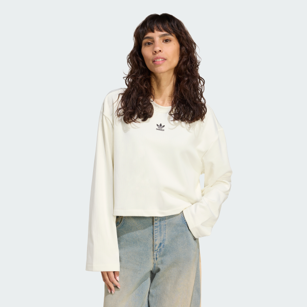 ルミスパ Лонгслів Essentials Winterized Wide Rib Originals JV7456 — adidas