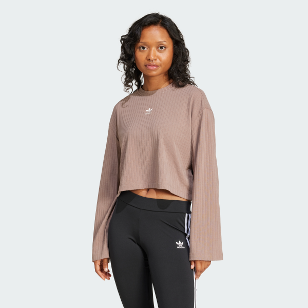Укорочений лонгслів Essentials Wide Rib Originals JD5120 1
