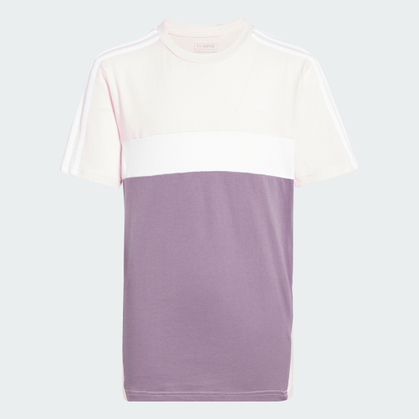 Футболка Tiberio 3-Stripes Colorblock Cotton Kids Sportswear IJ8734 1