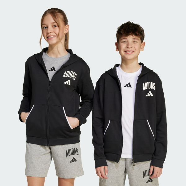 Толстовка Seasonals Essentials Collegiate Typography Full-Zip Kids Sportswear JM1534 1