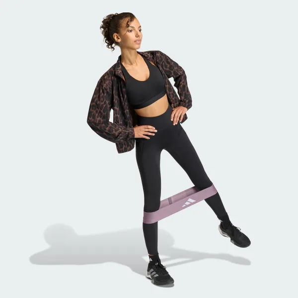 Куртка Workout Essentials Leopard Woven Performance KD7612