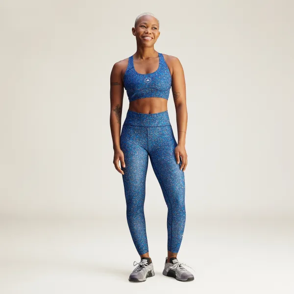 Спортивный бра со средней поддержкой Stella McCartney TruePurpose Power Impact Printed Training