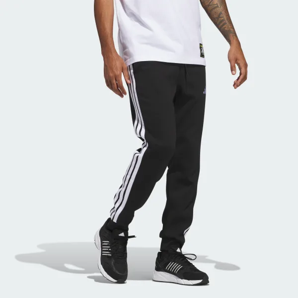 Джогеры Essentials 3-Stripes Fleece